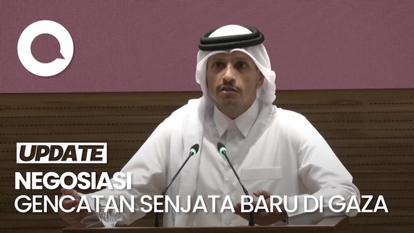 Video Penjelasan Menlu Qatar soal Progres Gencatan Senjata Baru di Gaza