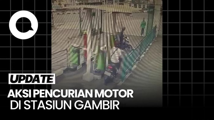 Video: Viral Pencurian Motor di Stasiun Gambir, KAI Minta Maaf