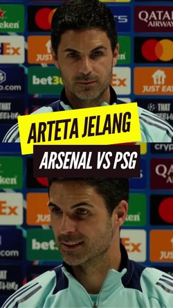 Video Arsenal Vs PSG, Arteta: Laga Terbesar yang Pernah Digelar di Emirates