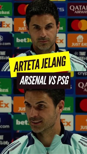 Video Arsenal Vs PSG, Arteta: Laga Terbesar yang Pernah Digelar di Emirates