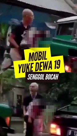 Video: Viral Mobil Jip Yuke Dewa 19 Senggol Bocah di Tasikmalaya