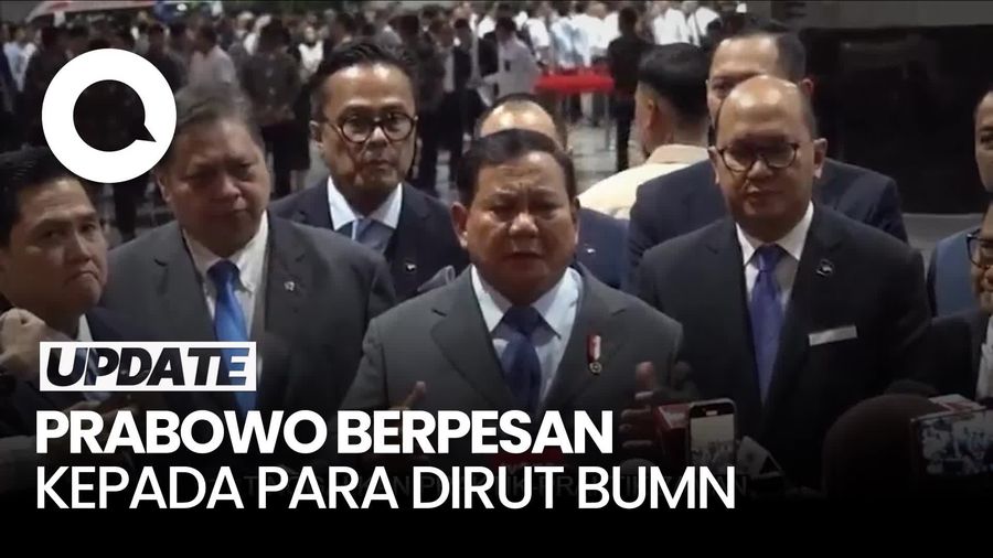Video Pesan Prabowo ke Para Dirut BUMN: Tinggalkan Praktik-praktik Zaman Dulu