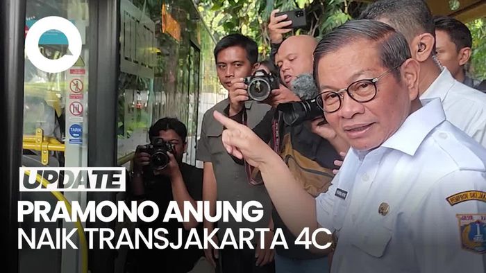Video Momen Pramono Naik TransJ di Rabu Pertama ASN Wajib Angkutan Umum