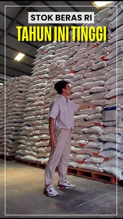 Video Mentan Lapor Prabowo Stok Beras Tertinggi dalam 23 Tahun