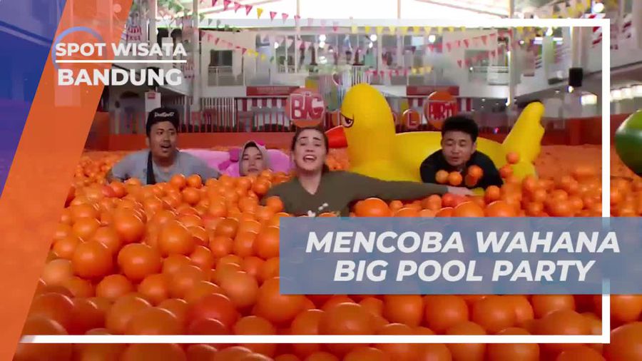 Bermain Seru di Wahana Big Pool Party, Bandung