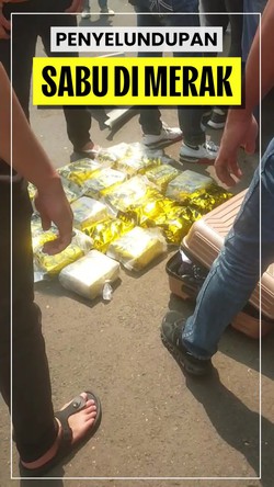 Video: Momen Polisi Gagalkan Penyelundupan Sabu di Pelabuhan Merak