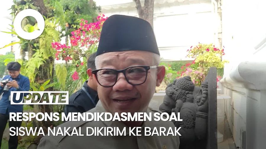 Video Dedi Mulyadi soal Siswa Nakal Dikirim ke Barak, Mendikdasmen: No Comment