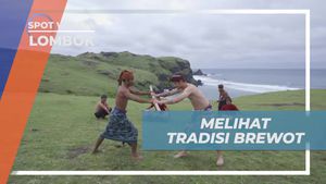 Menyaksikan Permainan Tradisional Brewot yang Seru di Lombok