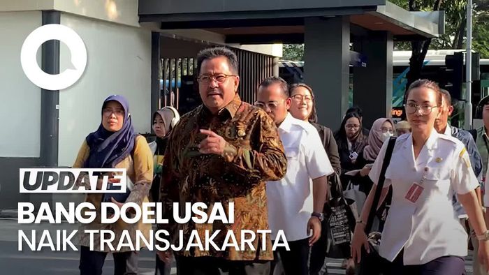 Video Respons Wagub Rano Karno Naik Transportasi Umum Hari Ini: Asyik!