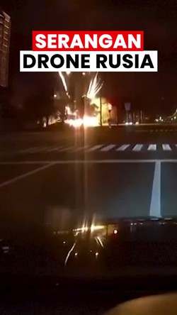 Video: Detik-detik Drone Rusia Hantam Kota Kharkiv Ukraina