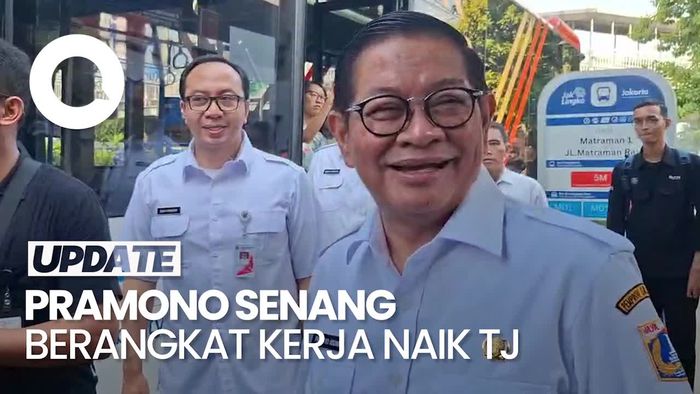 Video Kesan Pramono Berangkat Kerja Naik Angkutan Umum: Menyenangkan