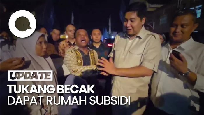 Video: Menteri Maruarar Terharu Tukang Becak Dapat Rumah Subsidi di Batang