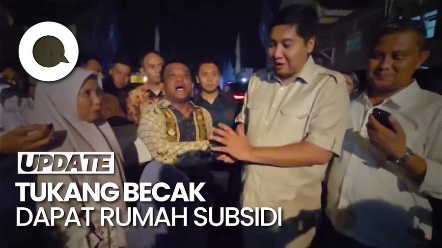 Video: Menteri Maruarar Terharu Tukang Becak Dapat Rumah Subsidi di Batang
