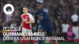 Video Dembele Cedera Usai Bobol Arsenal, Bisa Main di Leg Kedua?