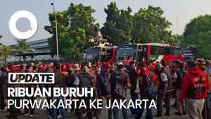 Video: Ribuan Buruh Purwakarta Berangkat ke Jakarta untuk Peringati May Day