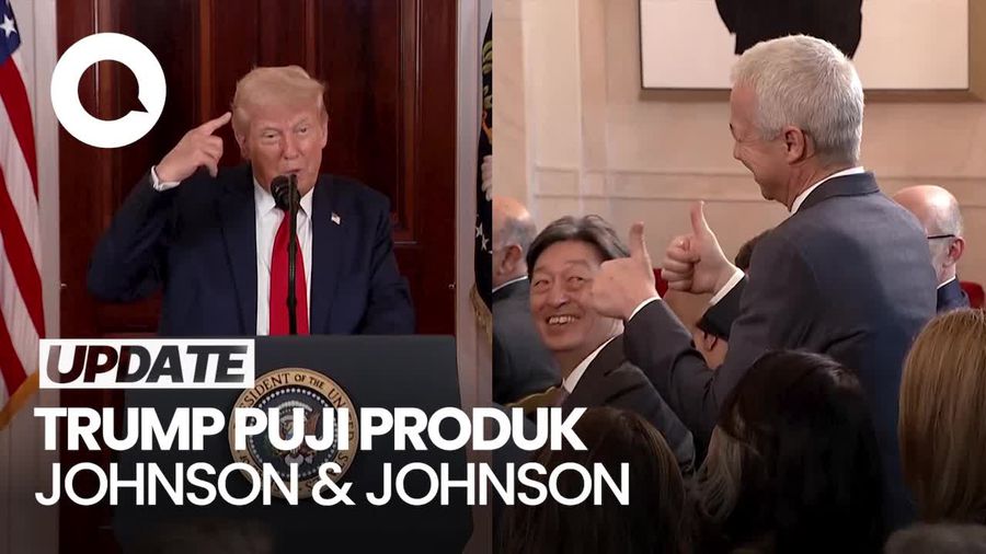 Video: Pujian Trump ke Bos Johnson & Johnson Demi Investasi Lebih Banyak ke AS