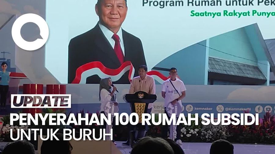 Video: Menteri PKP-Menaker Serahkan 100 Kunci Rumah Subsidi untuk Buruh