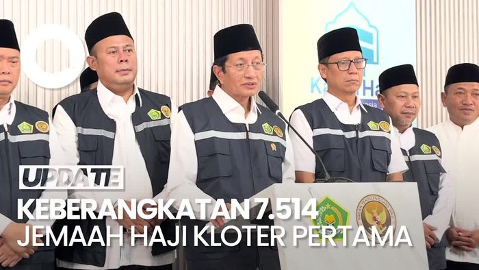 Video: Menag Nasaruddin Umar Lepas Jemaah Haji Kloter Pertama ke Bandara Soetta