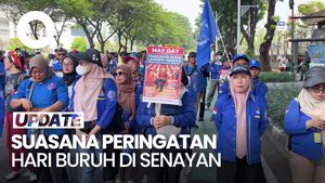 Video: Peringati May Day, Massa Buruh Mulai Padati Kawasan Senayan