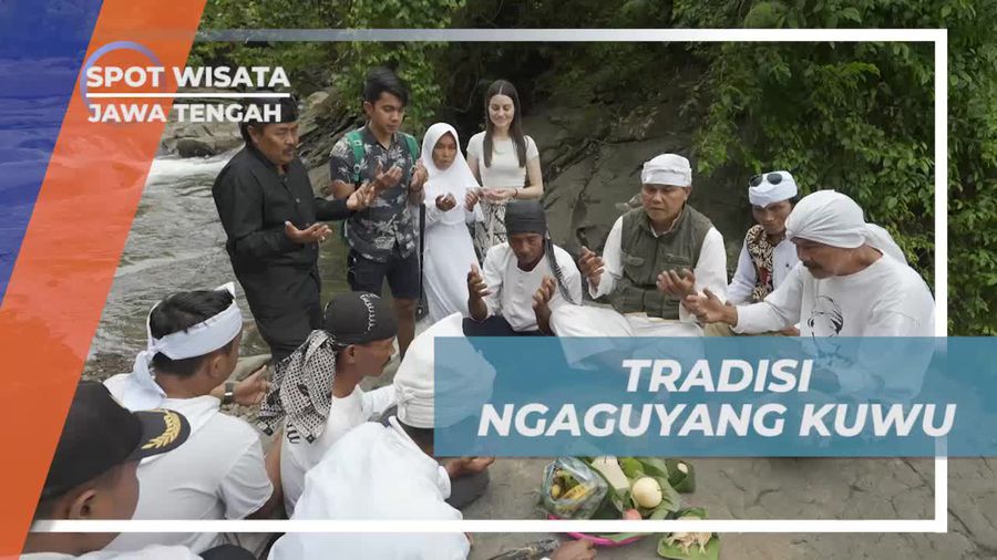 Menggali Tradisi Ngaguyang Kuwu di Ciseureuh Jalawastu, Jawa Tengah