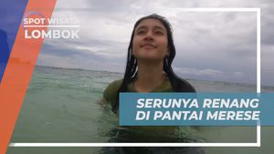 Seru-Seru Berenang di Laut Jernih Pantai Merese, Lombok