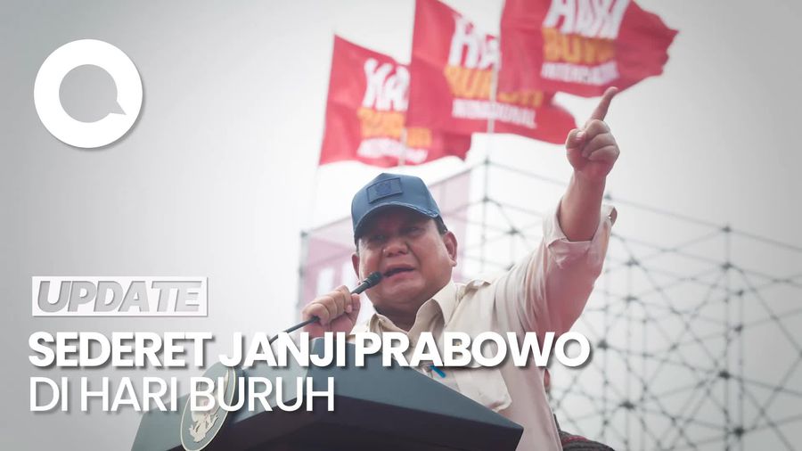 Video: Sederet Janji Prabowo di Peringatan Hari Buruh Sedunia