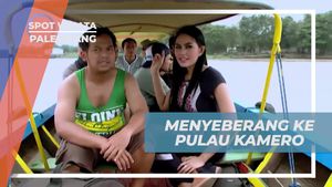 Menyeberang ke Pulau Kamero dengan Perahu Tradisional di Palembang