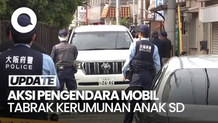 Video: Pria di Jepang Tabrak Kerumunan Anak SD dengan Mobil