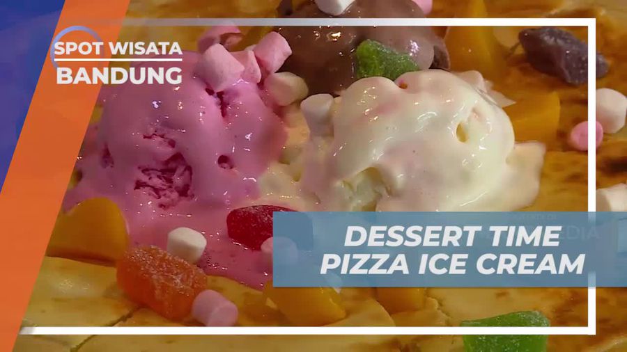 Menikmati Keunikan Dessert Pizza Ice Cream di Bandung