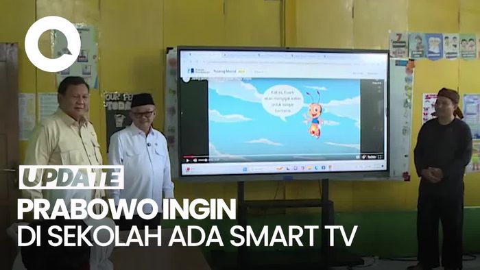 Video: Prabowo Ingin Digitalisasi, Setiap Sekolah Bakal Dapat Smart TV
