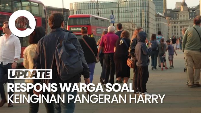 Video Kata Warga London soal Pangeran Harry Ingin Rekonsiliasi dengan Kerajaan