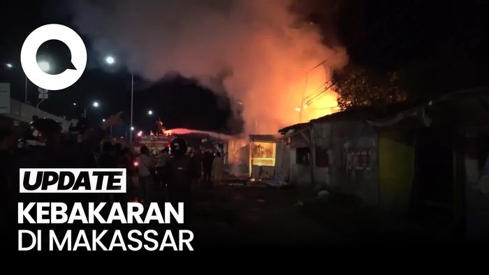 Video: Kebakaran Hanguskan 2 Rumah di Makassar, 1 Lansia Tewas
