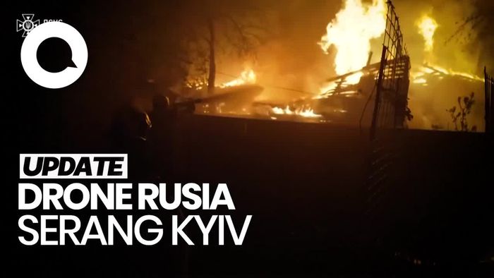 Video: Mencekam! Suasana Usai Drone Rusia Serang Permukiman di Ukraina