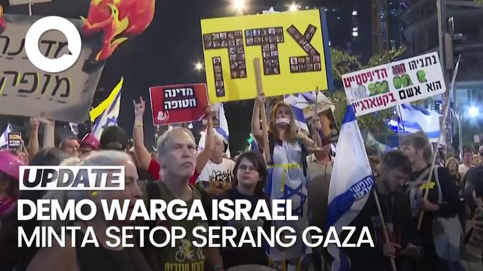 Video Warga Israel Demo Minta Netanyahu Setop Serang Gaza-Bebaskan Sandera