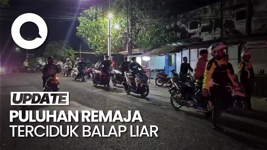 Video: Momen Puluhan Remaja Terjaring Razia Balap Liar di Kota Pasuruan