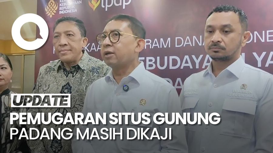 Video Menbud Fadli Zon soal Pemugaran Situs Gunung Padang: Masih Dikaji