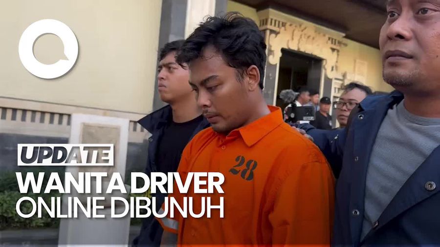 Video: Tampang Pelaku Pembunuhan Wanita Driver Online di Bali