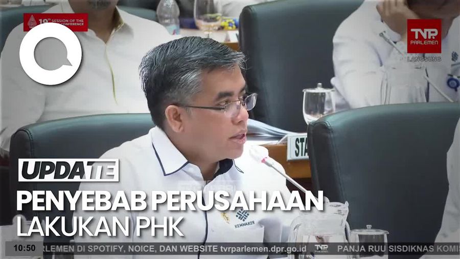 Video Menaker Ungkap Penyebab Banyak Terjadi PHK: Pailit hingga Efisiensi