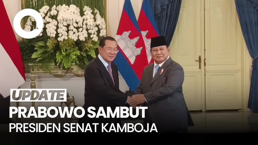 Video: Prabowo Terima Kunjungan Presiden Senat Kerajaan Kamboja di Istana
