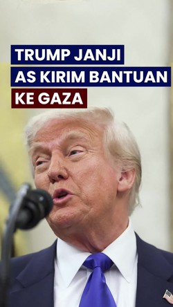 Video: Trump Salahkan Hamas soal Kelaparan di Gaza, Janji Kirim Bantuan