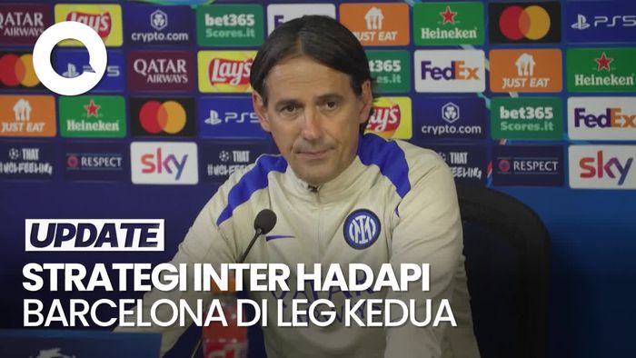 Video Inzaghi soal Leg Kedua Lawan Barcelona: Mungkin Adu Penalti