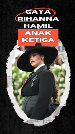 Video: Gaya Rihanna Pamer Perut Buncit di Met Gala 2025