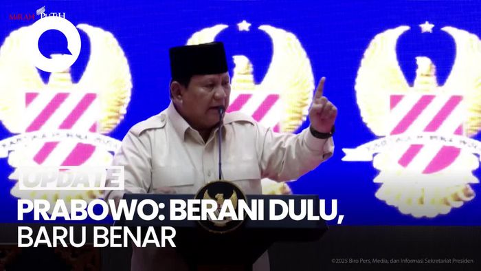 Video Prabowo di Hadapan Purn TNI-Polri: Berani Dulu, Baru Benar