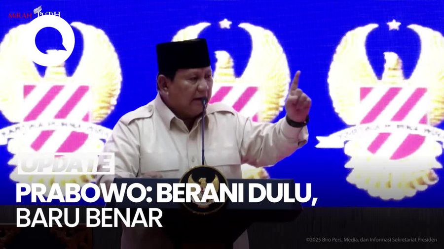 Video Prabowo di Hadapan Purn TNI-Polri: Berani Dulu, Baru Benar