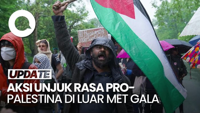 Video: Demo Pro-Palestina Warnai Gelaran Met Gala 2025