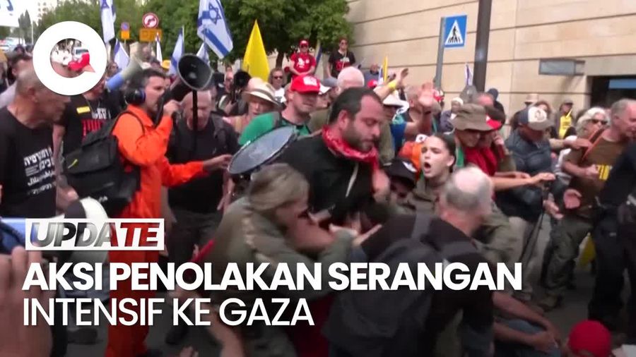 Video: Demo di Israel Memanas Usai Deklarasi Serangan Intensif ke Gaza