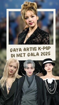 Video: Debut Lisa hingga Gaya Jennie, Rose dan S.Coups di Met Gala 2025