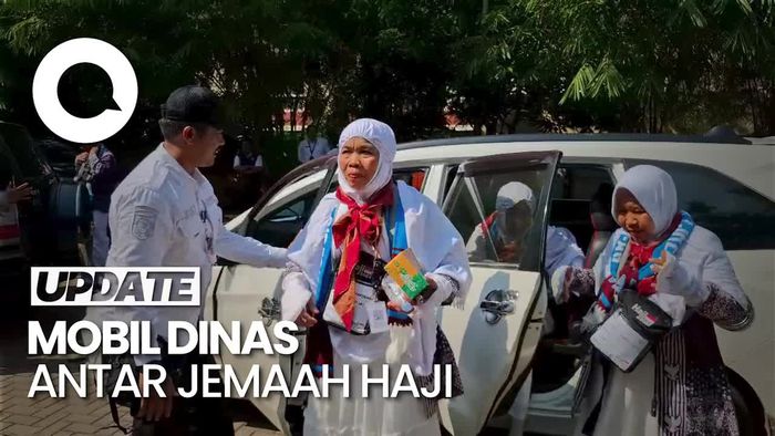 Video: Ratusan Mobil Dinas Dikerahkan Antar Calon Jemaah Haji Purwakarta