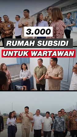 Video Rumah Subsidi Wartawan Ditambah, Maruarar: Bukan Penyogokan Ya