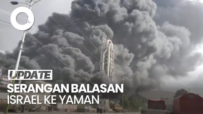 Video Israel Serang Balik Yaman, Bandara-Pabrik Semen Hancur